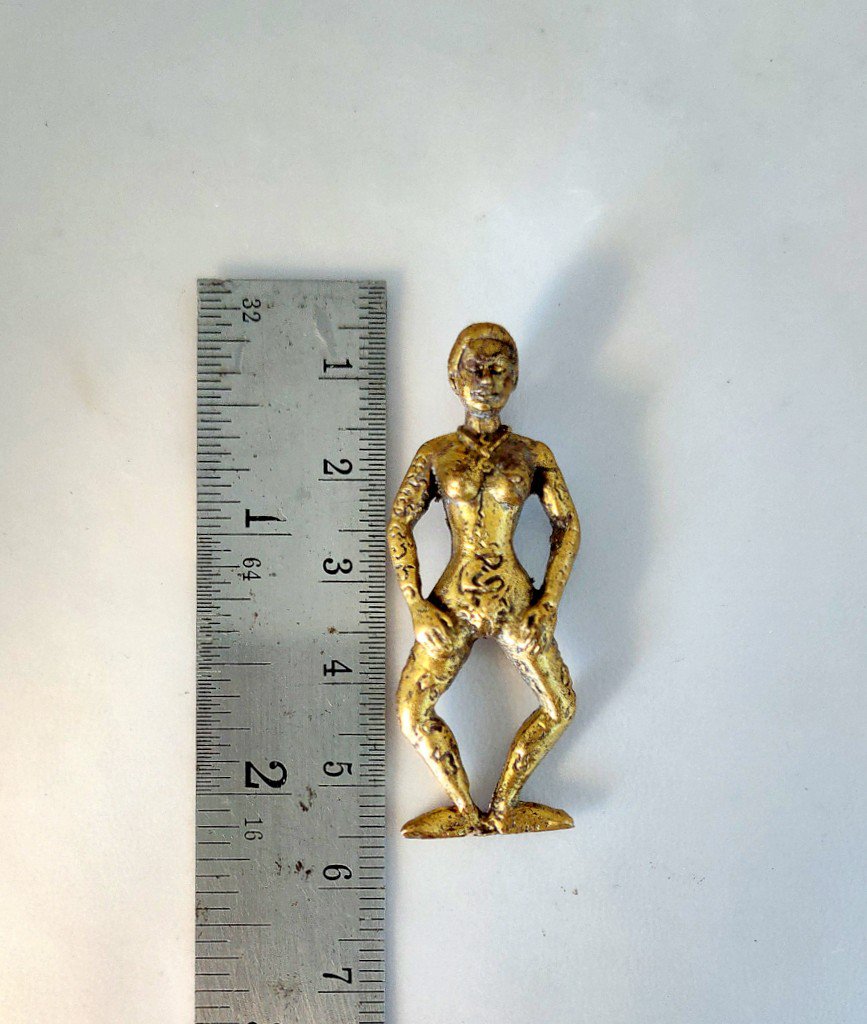 B062 Brass Thai Buddha Amulet Talisman Powerful Phra LP Magic Khmer E Per Charm