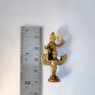 B075 Brass Thai Buddha Amulet Talisman Powerful Phra LP Magic Garuda Merit Charm