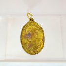 C021 Pendant Thai Buddha Amulet Phra Talisman Powerful LP Bangrachan Coin Monk