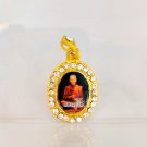 P120 Pendant Thai Buddha Amulet Phra Talisman Powerful LP Tho Wat Rakhang Wealth