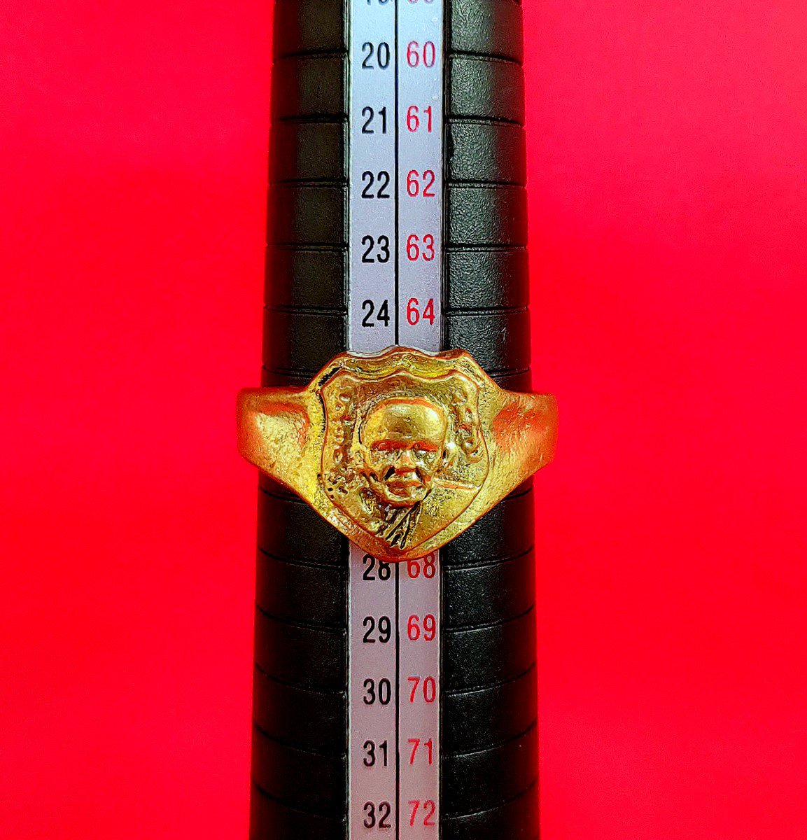 R112 Ring Thai Buddha Amulet Phra Talisman Powerful Wealth LP Klay Rare Merit