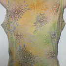 Shebeest Yellow Print Sleeveless Cycling Tank Jersey S