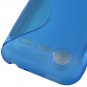 S Curved GEL Case Cover for HTC Incredible S S710E G11(Blue)