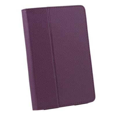 Purple Pu Leather Folio Stand Case Cover For Amazon Kindle Fire 7