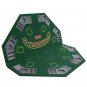 Octagon Folding Poker Blackjack Table Top w/ chips tray (Ship US Country Only)#6430#