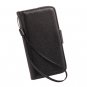 Black Card Wallet Synthetic Leather Case Pouch Cover for iPhone 5 5G + Silver Stylus #10228+6116#