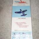 NEW NIP F-4U CORSAIR GLIDER PAPER AIRPLANE KIT