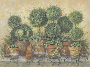 NEW UNFRAMED PRIMITIVE TOPIARY 18X24 PRINT