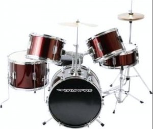 Drum Fire DK7500-WR 5 Piece Drum Set Brand New