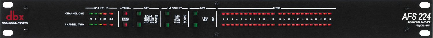 DBX AFS224 Feedback Suppression Processor