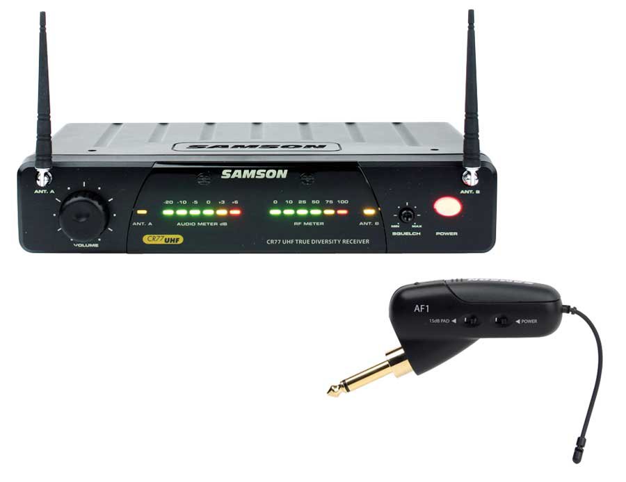 Samson AirLine 77 UHF TD Wireless Guitar System with AF1 Transmitter SW7AVSGF