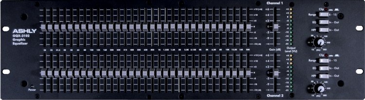 Ashly GQX 3102 31 Band Graphic Equalizer