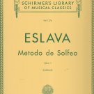Schirmer Library of Classics Volume 1376 Método de Solfeo Book I