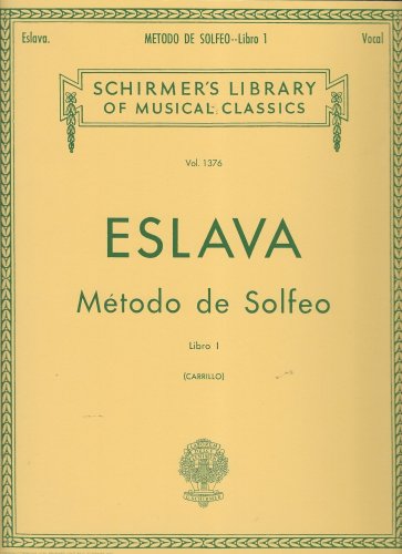 Schirmer Library of Classics Volume 1376 M&Atilde;&copy;todo de Solfeo Book I