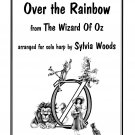 Over the Rainbow Arranged for Solo Harp Sheet Music