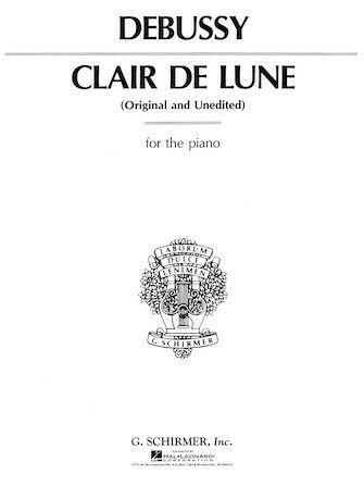 Schirmer Clair de Lune Piano Solo
