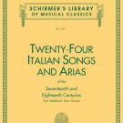 Schirmer Volume 1723 24 Italian Songs & Arias of the 17th & 18th Centuries
