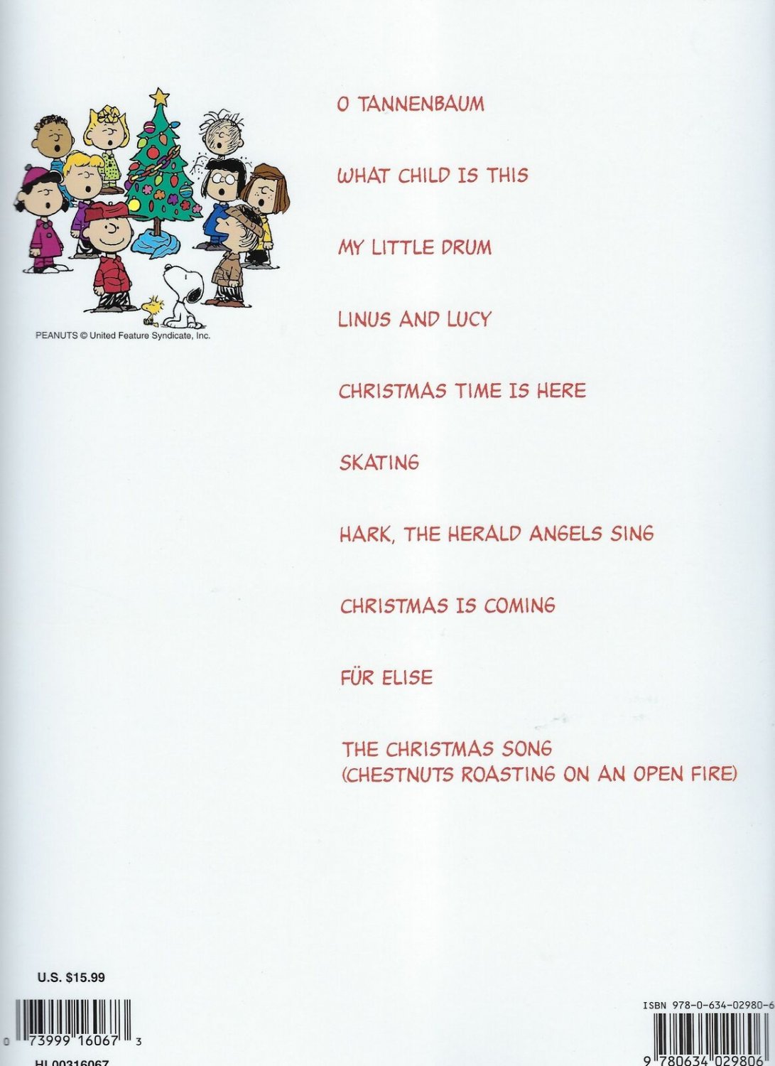 A Charlie Brown Christmas Easy Piano