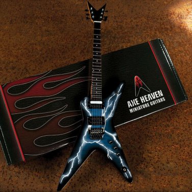 Dimebag Darrell Lightning Bolt Signature Model Mini Guitar Replica Collectible