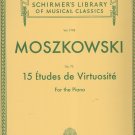 Schirmer Library of Classics Volume 179815 Etudes De Virtuosité, Op. 72