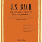Six Sonatas and Partitas Violin Solo Sheet Music
