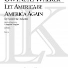 Let America Be America Again Orchestra and Narrator, Full Score Print On Demand