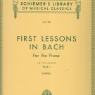 Schirmer Library of Classics Volume 1436 First Lessons in Bach Book 1
