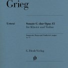 Edvard Grieg: Violin Sonata in G Major, Op. 13 Violin and Piano