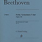 Ludwig Van Beethoven Six Variations In F Major Op. 34
