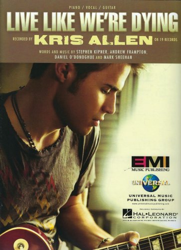 Kris Allen Live like We're Dying Sheet Music