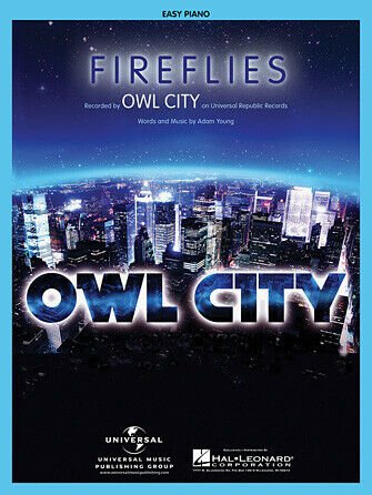 Owl City Fireflies Easy Piano Sheet Music