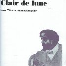 Claude Debussy Clair de Lune Piano Solo Sheet Music