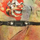CUSTOM LEATHER WATCH BAND 1.25" X 9.0" WITH SIMULATED BUFFALO NICKELS [3]