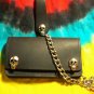 Biker/Trucker Wallet with Chain and key holder  WITH SKULL SNAPS
