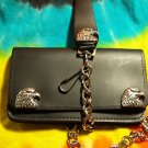Biker/Trucker Wallet with Chain and key holder  with EAGLE HEAD SNAPS