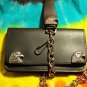 Biker/Trucker Wallet with Chain and key holder  with EAGLE HEAD SNAPS