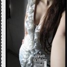 New Hot Sexy Clubwear White Ruffles Zip Up Mini Dress