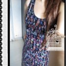 New Sexy Heads Print Party Sleeveless Mini Bling Dress