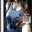 New Sexy Blue Rose Clubwear Sequin Bling Mini Dress