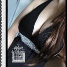 Sexy Black Sequin Bling Deep V Clubwear Mini Dress M