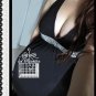 Sexy Black Sequin Bling Deep V Clubwear Mini Dress M