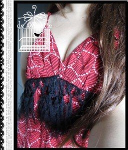 Sexy Deep V Neck Lace Ruffles Red Beach Party Sundress