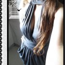 New Stylish Gray Deep V Neck Clubwear Evening Dress