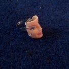 original handmade Barbie face adjustable ring