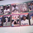 Rick Dempsey, Franklin Stubbs...10 Card Lot MLB 1989 DonRuss BaseBall Trading Cards