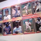 Bo Jackson,Danny Tartabull...10 Card Lot Major League Baseball 1989 DonRuss Trading Cards