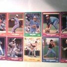 Rick Dempsey,Steve Lombardozzi...10 Card Lot MLB Score 1988 BaseBall Cards