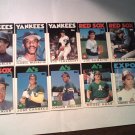 Tom Seaver,Moose Haas,Jose Conseco...10 Card Lot MLB Topps 1986 BaseBall Cards