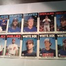 Chuck Tanner,Phil Niekro,Tom Hume...10 Card Lot MLB Topps 1986 BaseBall Cards