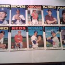 Ed Vandeberg,Franklin Stubbs,Steve Boros...10 Card Lot MLB Topps 1986 BaseBall Cards